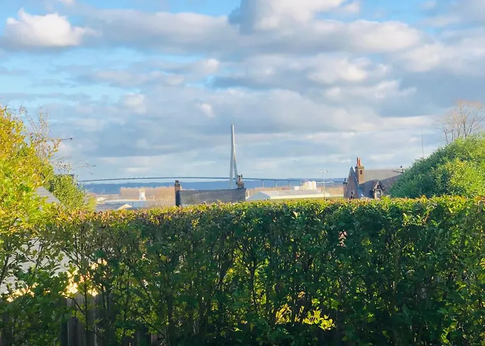 アパート Bel Air Studios-terrasse Couverte-jardinet-vue Pont De Normandie-parking Prive オンフルール