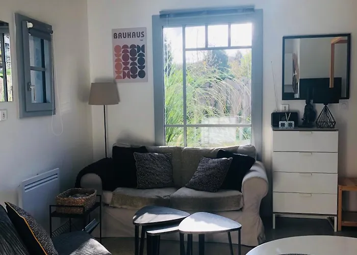 Bel Air Studios-terrasse Couverte-jardinet-vue Pont De Normandie-parking Prive アパート *