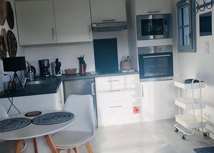 Bel Air Studios-terrasse Couverte-jardinet-vue Pont De Normandie-parking Prive * オンフルール