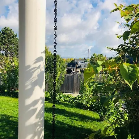 Bel Air Studios-terrasse Couverte-jardinet-vue Pont De Normandie-parking Prive * オンフルール