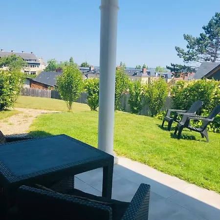 Bel Air Studios-terrasse Couverte-jardinet-vue Pont De Normandie-parking Prive Lägenhet