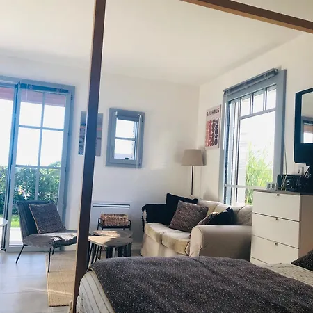 Apartament Bel Air Studios-terrasse Couverte-jardinet-vue Pont De Normandie-parking Prive Honfleur